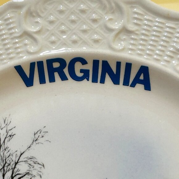 Mount Vernon Virginia Hand Colored Ceramic Collectible Souvenir Plate 10 inches - Picture 8 of 8